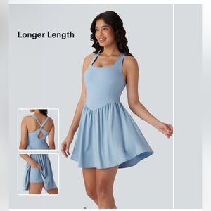 HALARA Women's Mini Dress in Soft Blue